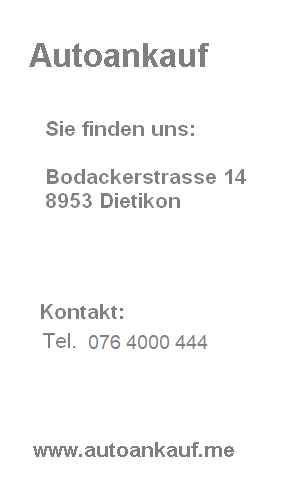 Autoankauf Schweiz Impressum